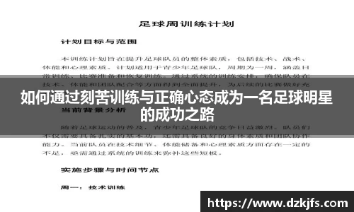 如何通过刻苦训练与正确心态成为一名足球明星的成功之路